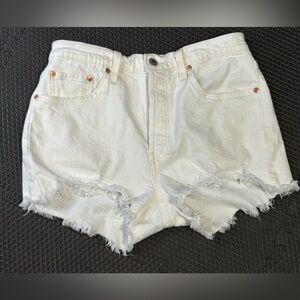 Levi's Women's Off-White Jean Shorts